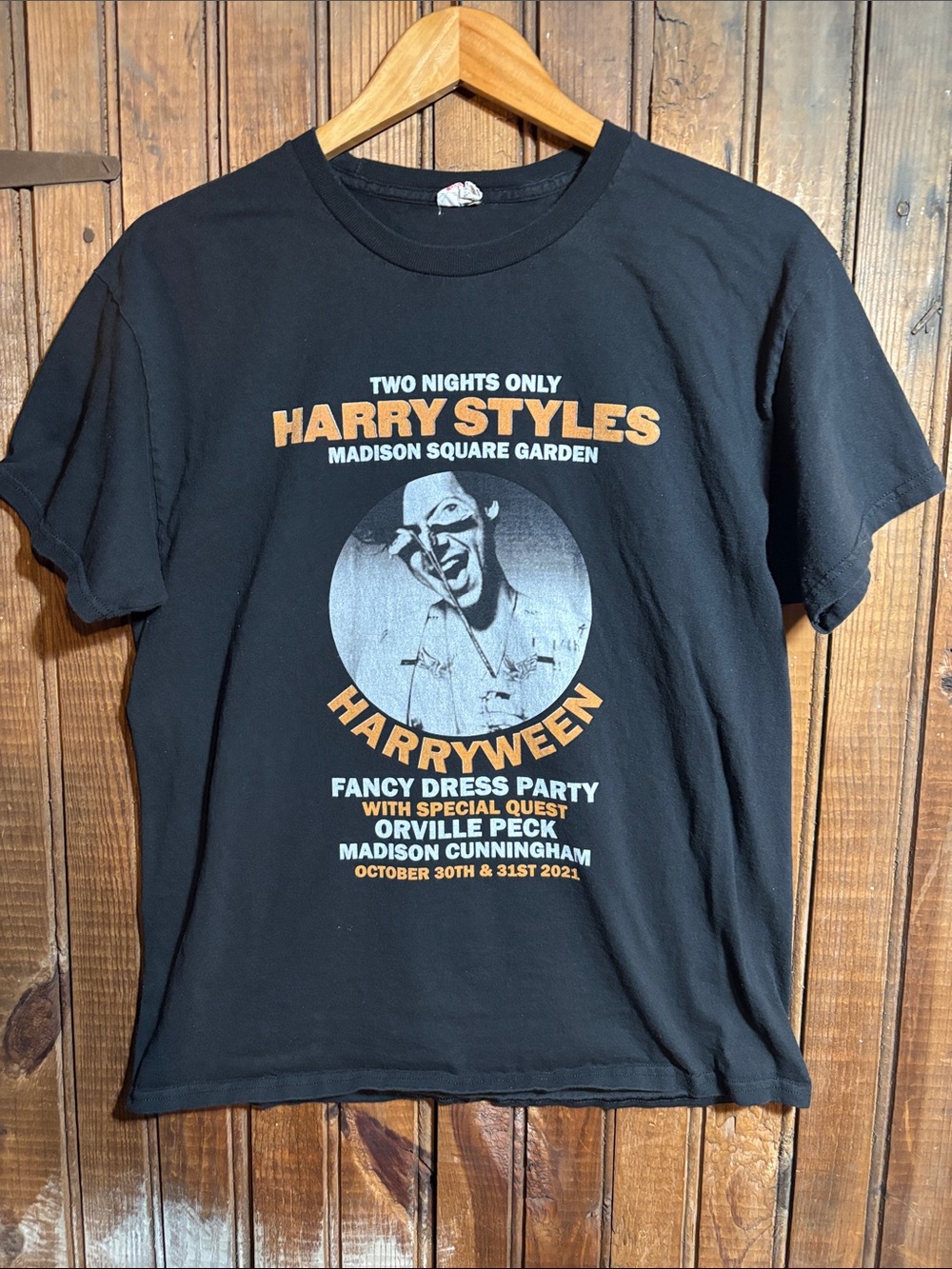 Hanes Black Graphic 'Harryween' Short Sleeve Tee